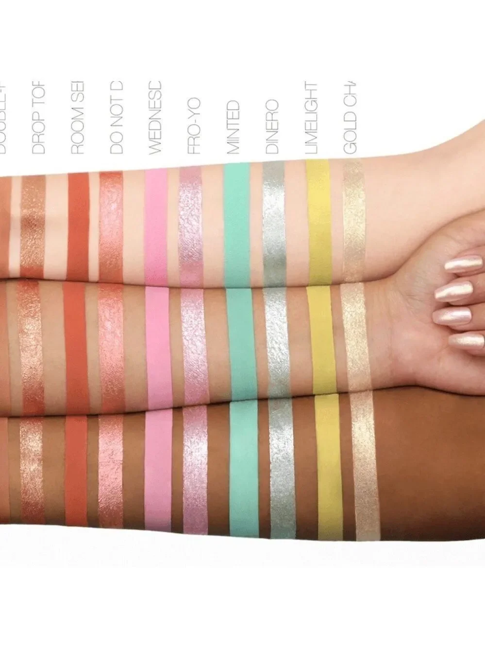 Huda Beauty Matte Metal Melted Shadow Minted Dinero New In Box